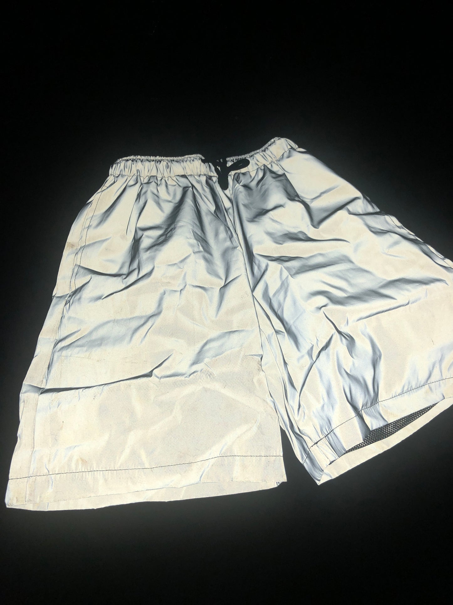 Moon Shorts - Silver Reflective Anti-Paparazzi Fabric